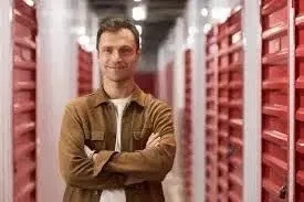Security features of a storage facility including CCTV and gated access